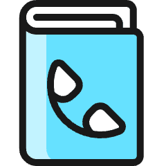 Phonebook Icon from Ultimate Colors Set