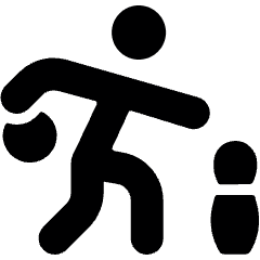 Bowling Player Icon from Ultimate Bold Set