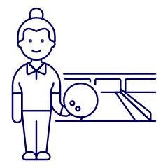 Sports Bowling 1 Illustration from UX Line Set