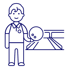Sports Bowling 4 Illustration from UX Line Set
