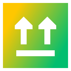Box Sign Icon from Sharp Gradient Set