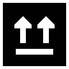 Box Sign Icon from Sharp Solid Set