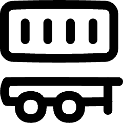 Container Delivery Icon from Flex Line Set