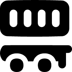 Container Delivery Icon from Flex Solid Set