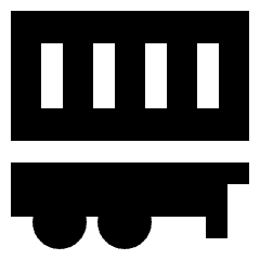 Container Delivery Icon from Sharp Solid Set