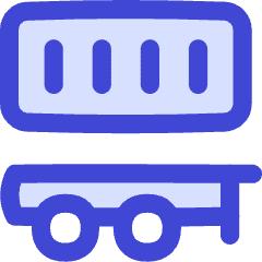 Container Delivery Icon from Flex Duo Set