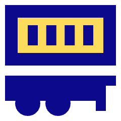 Container Delivery Icon from Sharp Pop Set