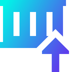 Container Load Icon from Sharp Gradient Set