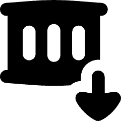 Container Unload Icon from Flex Solid Set