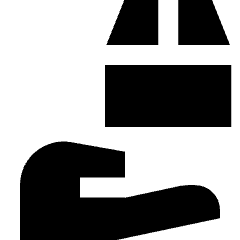Delivery Shipping Icon from Sharp Solid Set