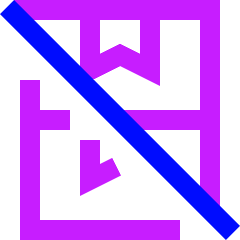 Do Not Stack Icon from Sharp Neon Set