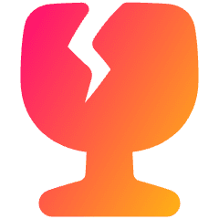 Fragile Icon from Plump Gradient Set