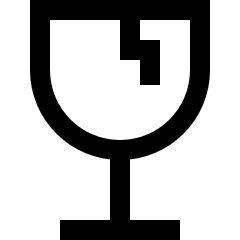 Fragile Icon from Sharp Line Set