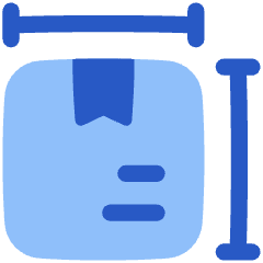 Package Dimension Icon from Plump Flat Set