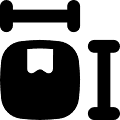 Package Dimension Icon from Flex Solid Set