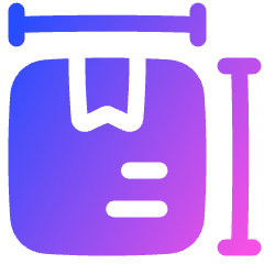 Package Dimension Icon from Plump Gradient Set