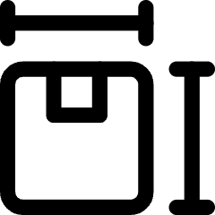 Package Dimension Icon from Core Line Set