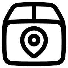 Package Location Icon from Plump Line Set