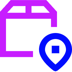 Package Location Icon from Sharp Neon Set