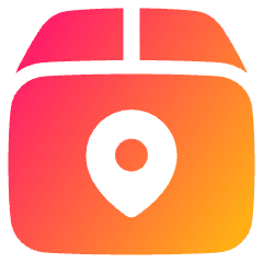 Package Location Icon from Plump Gradient Set