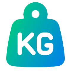 Product Weight Icon from Plump Gradient Set