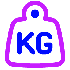Product Weight Icon from Plump Neon Set