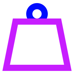Product Weight Icon from Sharp Neon Set