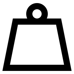 Product Weight Icon from Sharp Line Set