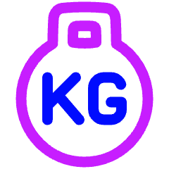 Product Weight Kg Icon from Plump Neon Set