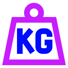 Product Weight Kg Icon from Sharp Neon Set