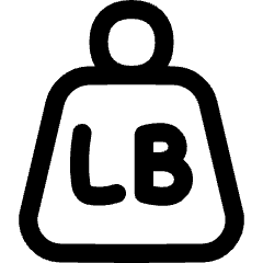 Product Weight Lb Icon from Flex Line Set