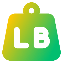 Product Weight Lb Icon from Core Gradient Set