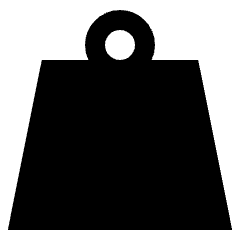 Product Weight Icon from Sharp Solid Set