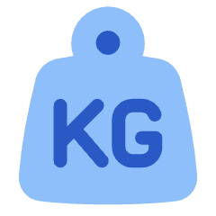 Product Weight Icon from Plump Flat Set