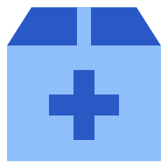 Shipment Add Icon from Sharp Flat Set