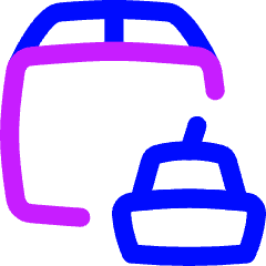 Shipment Boat Icon from Flex Neon Set