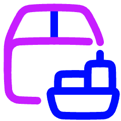Shipment Boat Icon from Plump Neon Set