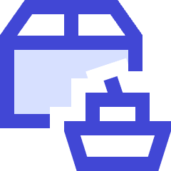 Shipment Boat Icon from Sharp Duo Set