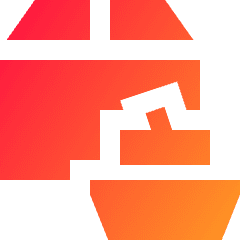 Shipment Boat Icon from Sharp Gradient Set