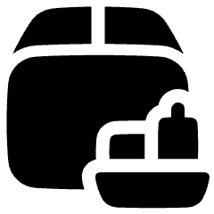 Shipment Boat Icon from Plump Solid Set