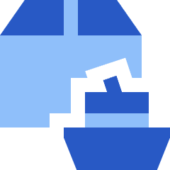 Shipment Boat Icon from Sharp Flat Set