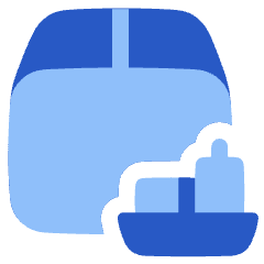 Shipment Boat Icon from Plump Flat Set