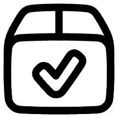 Shipment Check Icon from Plump Line Set