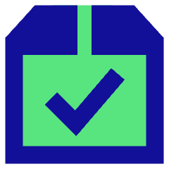 Shipment Check Icon from Sharp Pop Set