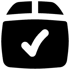 Shipment Check Icon from Flex Solid Set