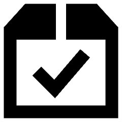 Shipment Check Icon from Sharp Remix Set