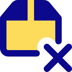 Shipment Delivery Fail Icon from Core Pop Set