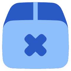 Shipment Delivery Fail Icon from Plump Flat Set