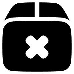 Shipment Delivery Fail Icon from Plump Solid Set