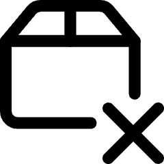 Shipment Delivery Fail Icon from Core Line Set